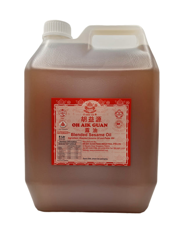 Blended Sesame Oil 5L 胡益源香麻油 5L